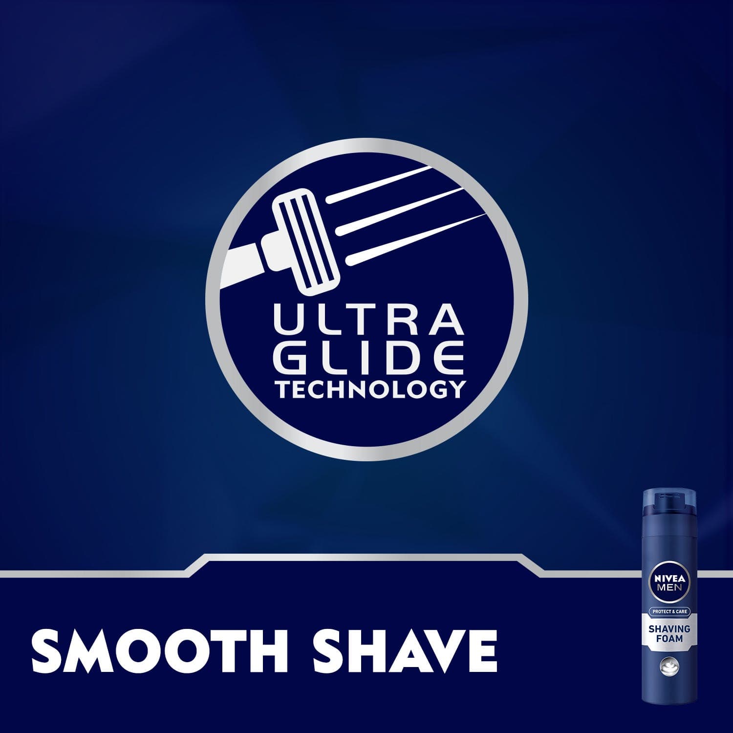 NIVEA Men Care Shaving Foam, Provitamin B5, 200Ml