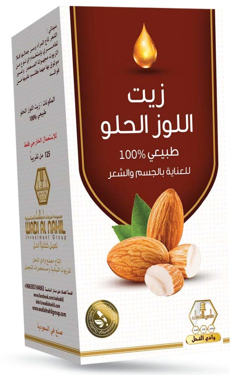 Wadi Alnahl Hair Oil Sweet Almond 125 ml