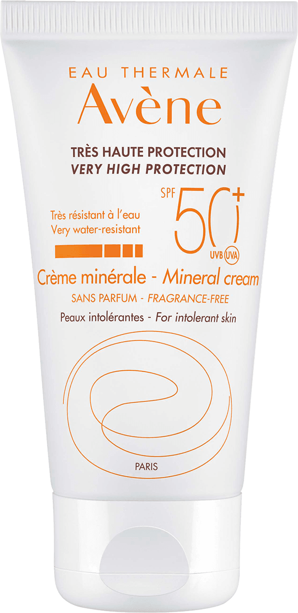 أفين كريم واقى شمس معدني غير معطر SPF 50 50 مل