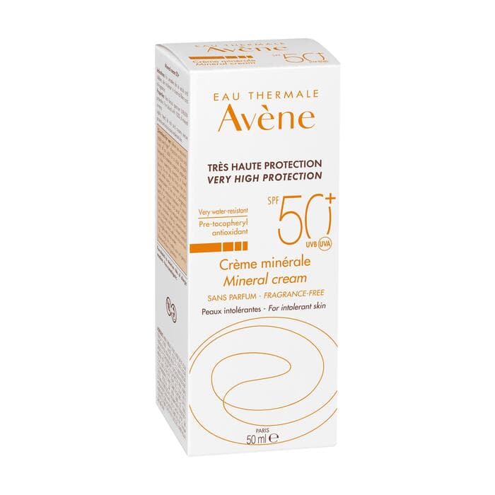 أفين كريم واقى شمس معدني غير معطر SPF 50 50 مل