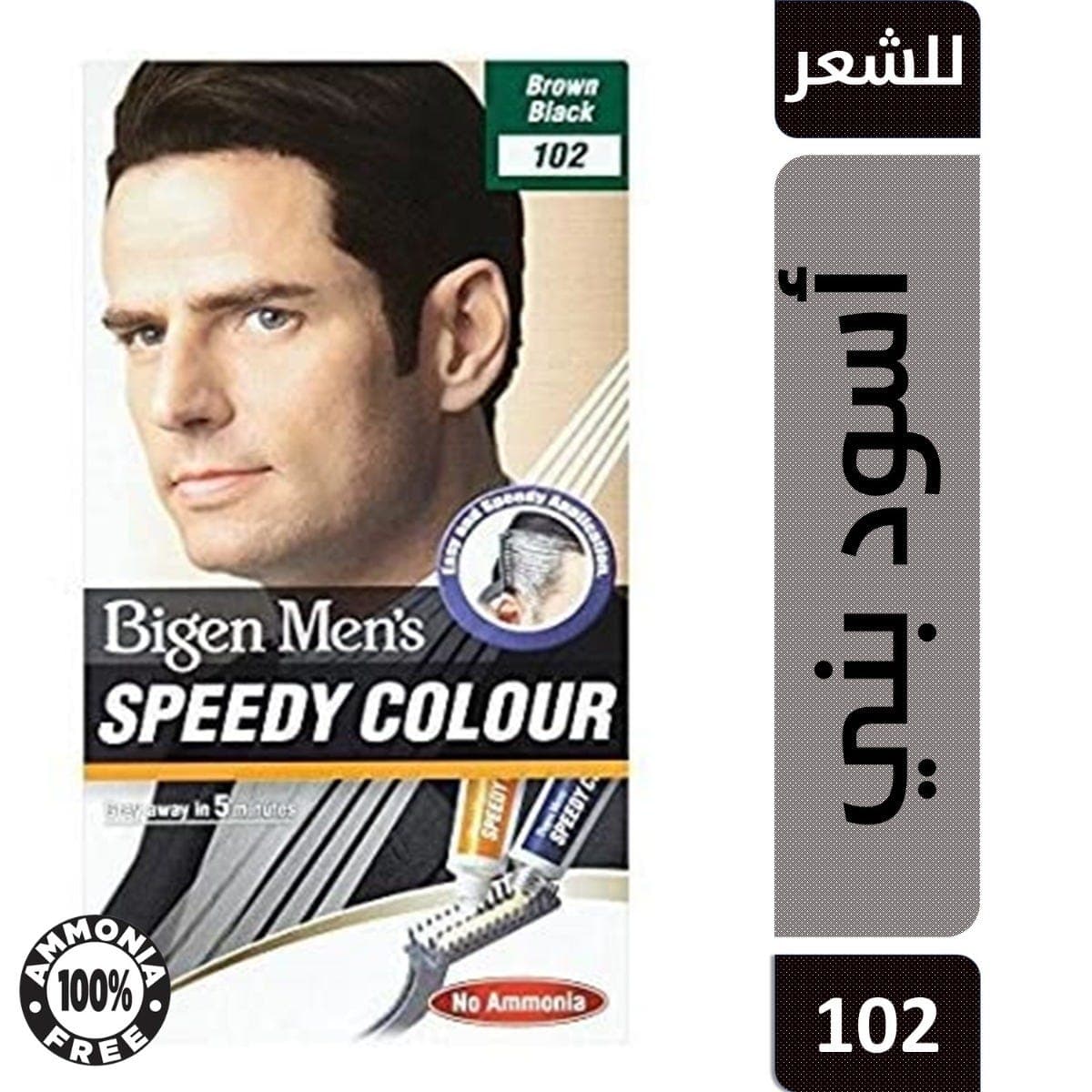 Bigen Hair Color Mens Speedy Brown Black 102