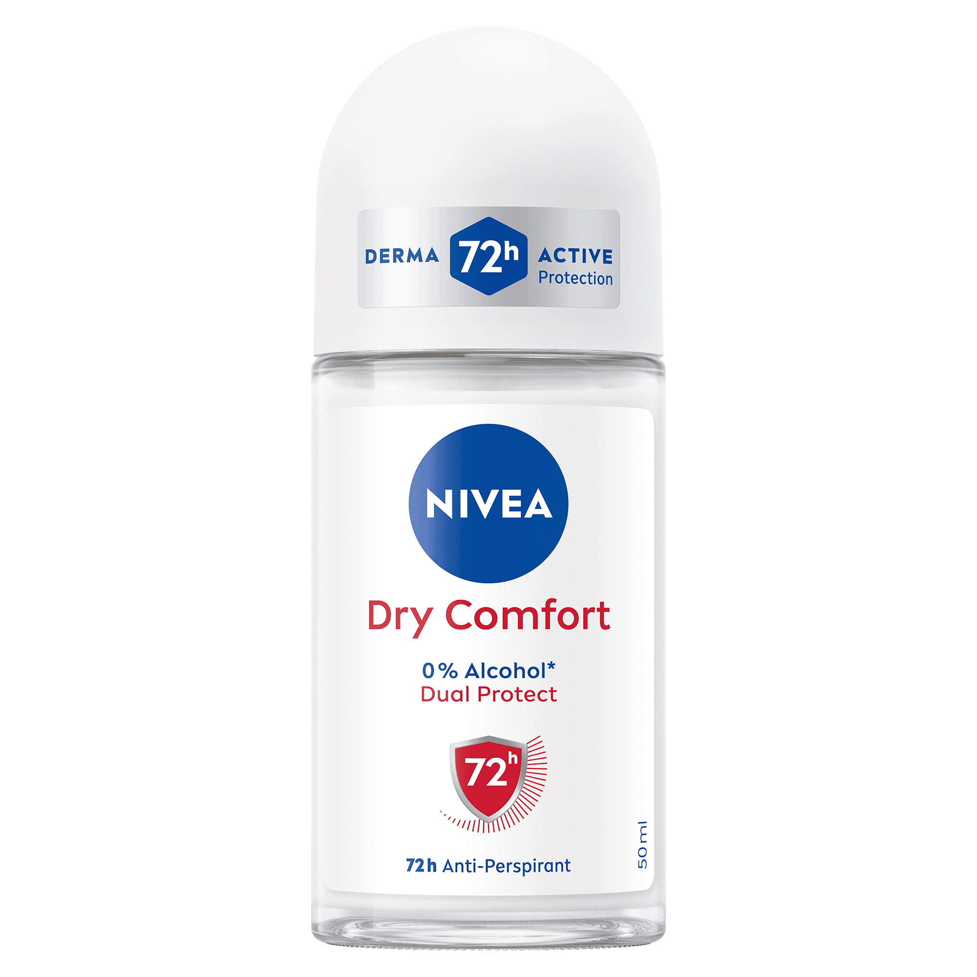 NIVEA Dry Comfort Antiperspirant Roll-On for Women Sweat Protection, 50ml