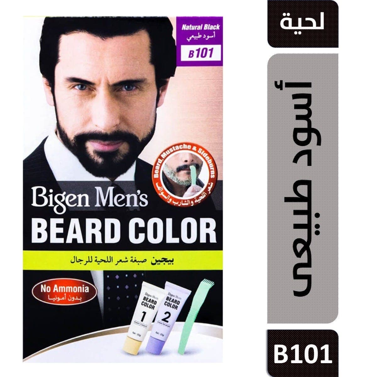 بيجين صبغة شعر اللحية للرجال اسود طبيعي B101