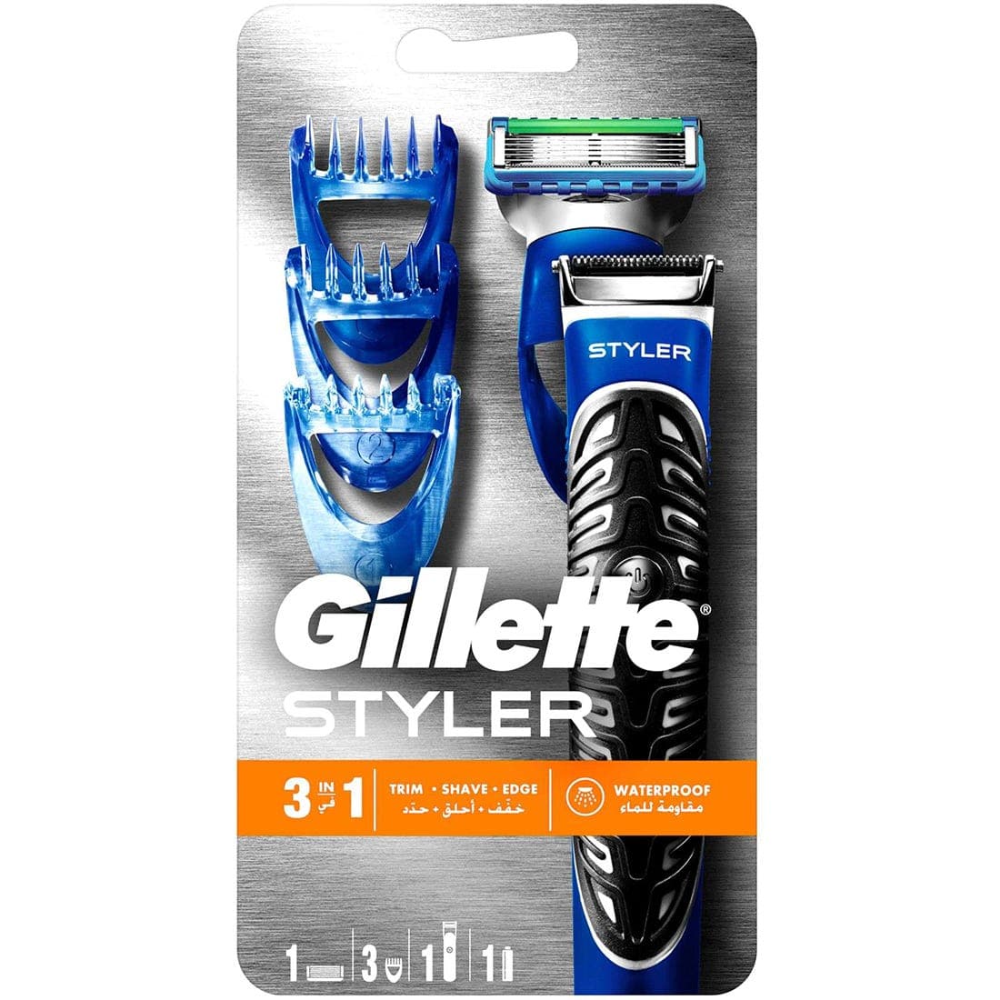 Gillette Fusion ProGlide Styler, Beard Trimmer and Power Razor 1 Count
