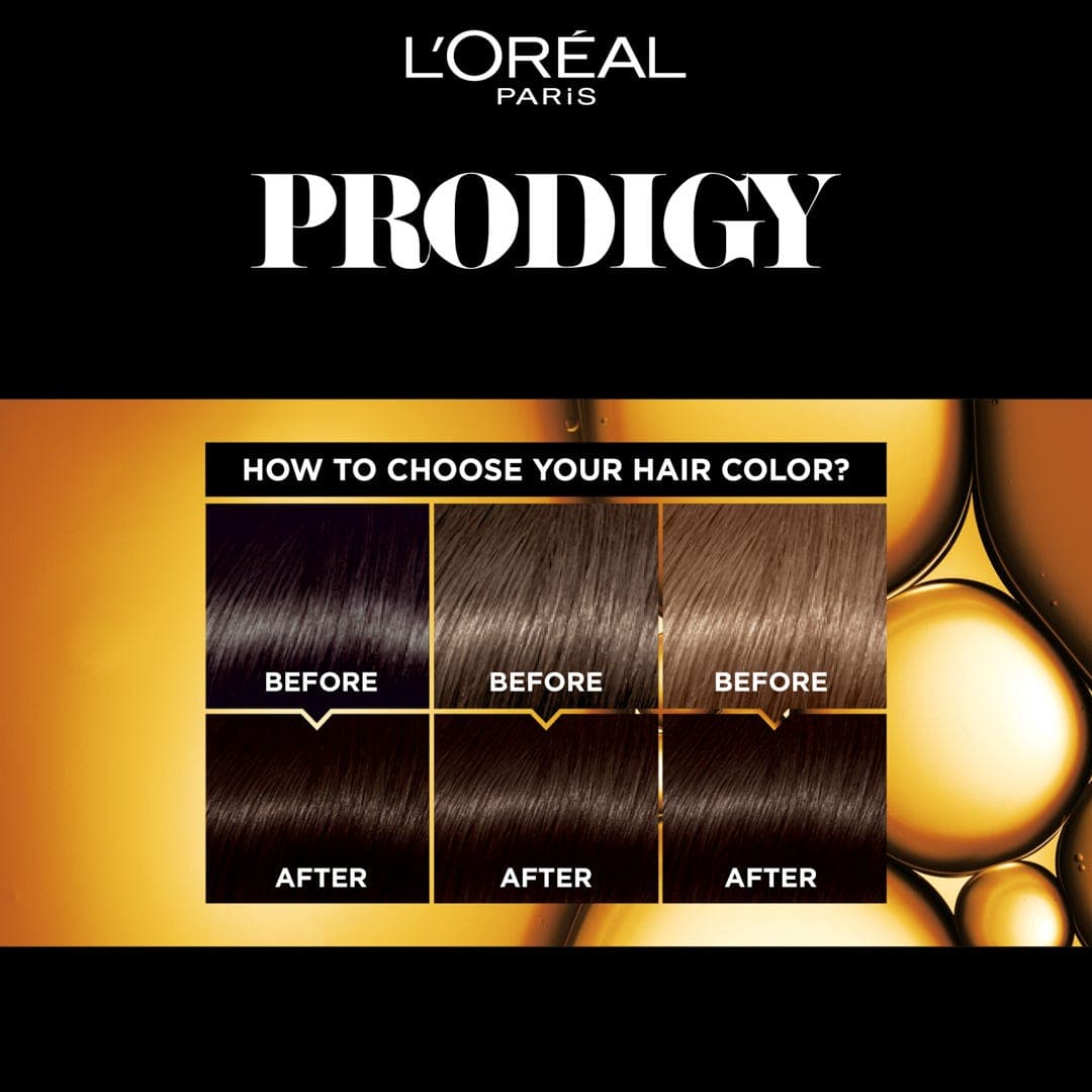 L'Oreal Paris Prodigy Permanent No Ammonia Hair Color, 5.0 Light Brown