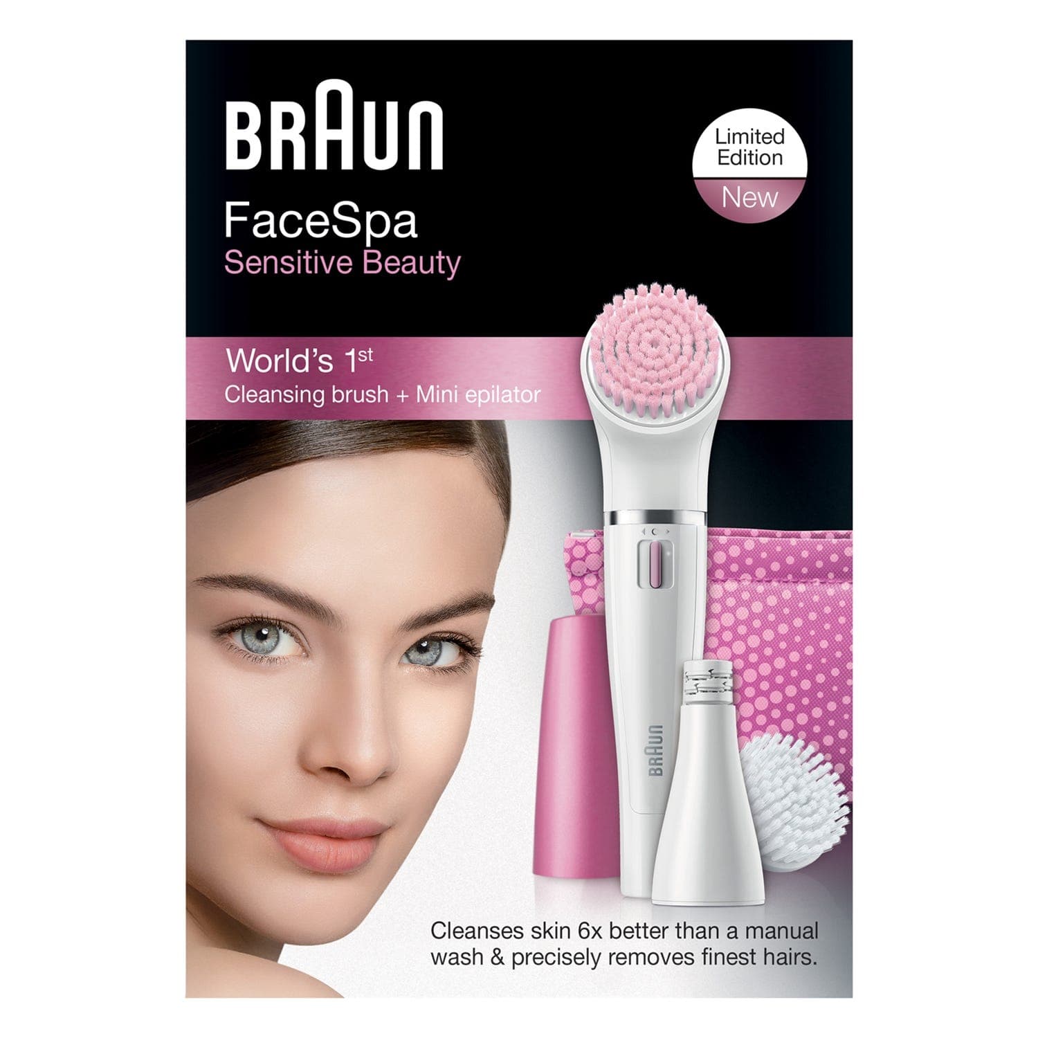 Braun FaceSpa Sensitive Beauty + Cleansing Brush 832S