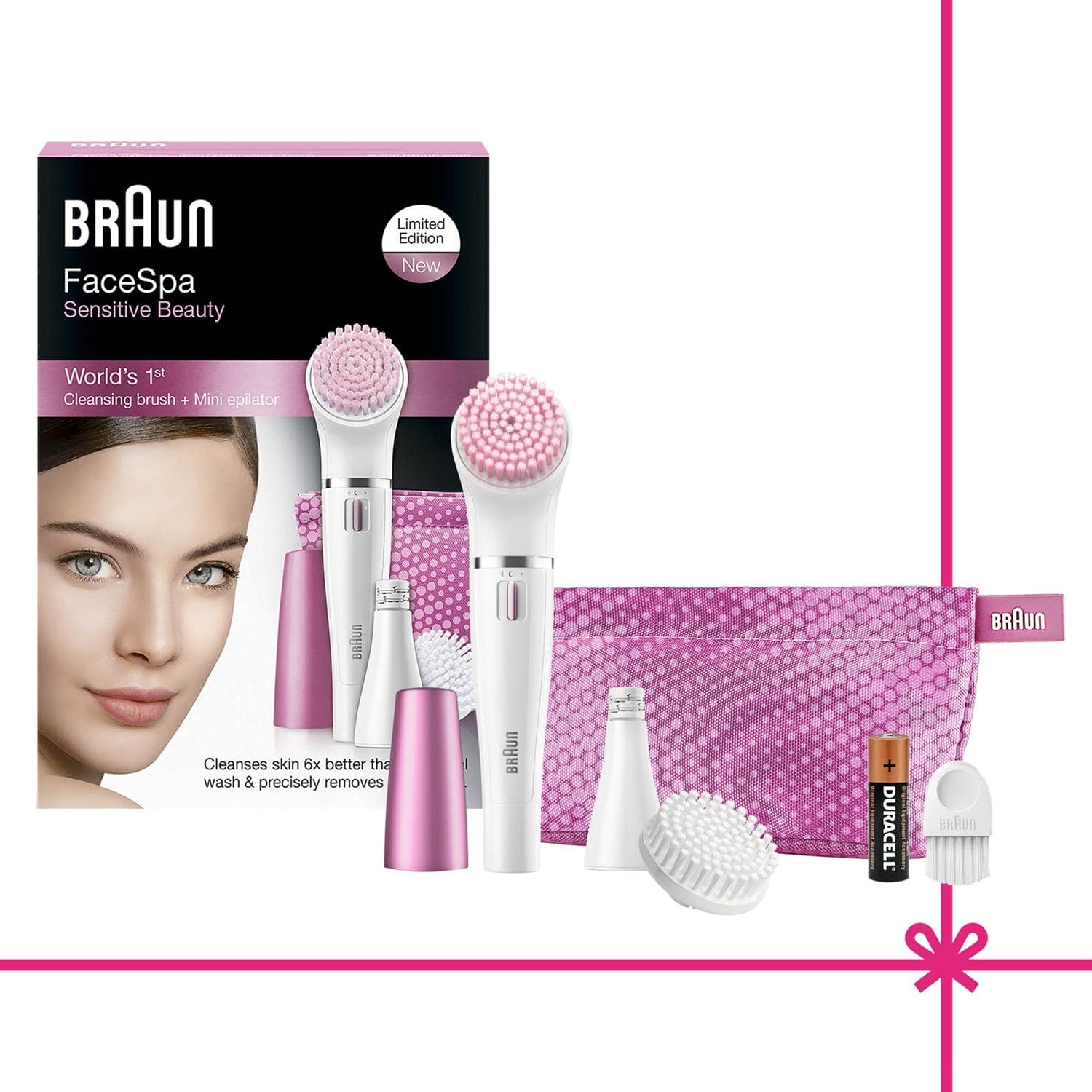 Braun FaceSpa Sensitive Beauty + Cleansing Brush 832S