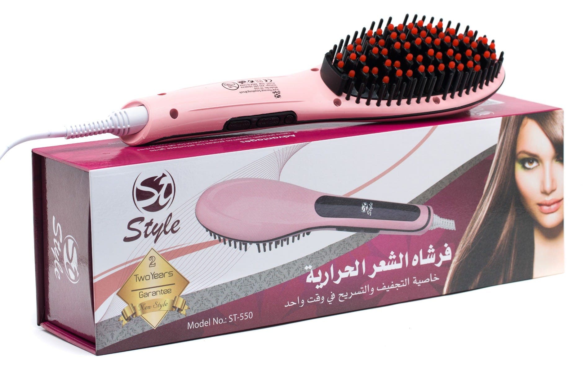 ستايل فرشاه الشعر الحراريه لتنعيم الشعر