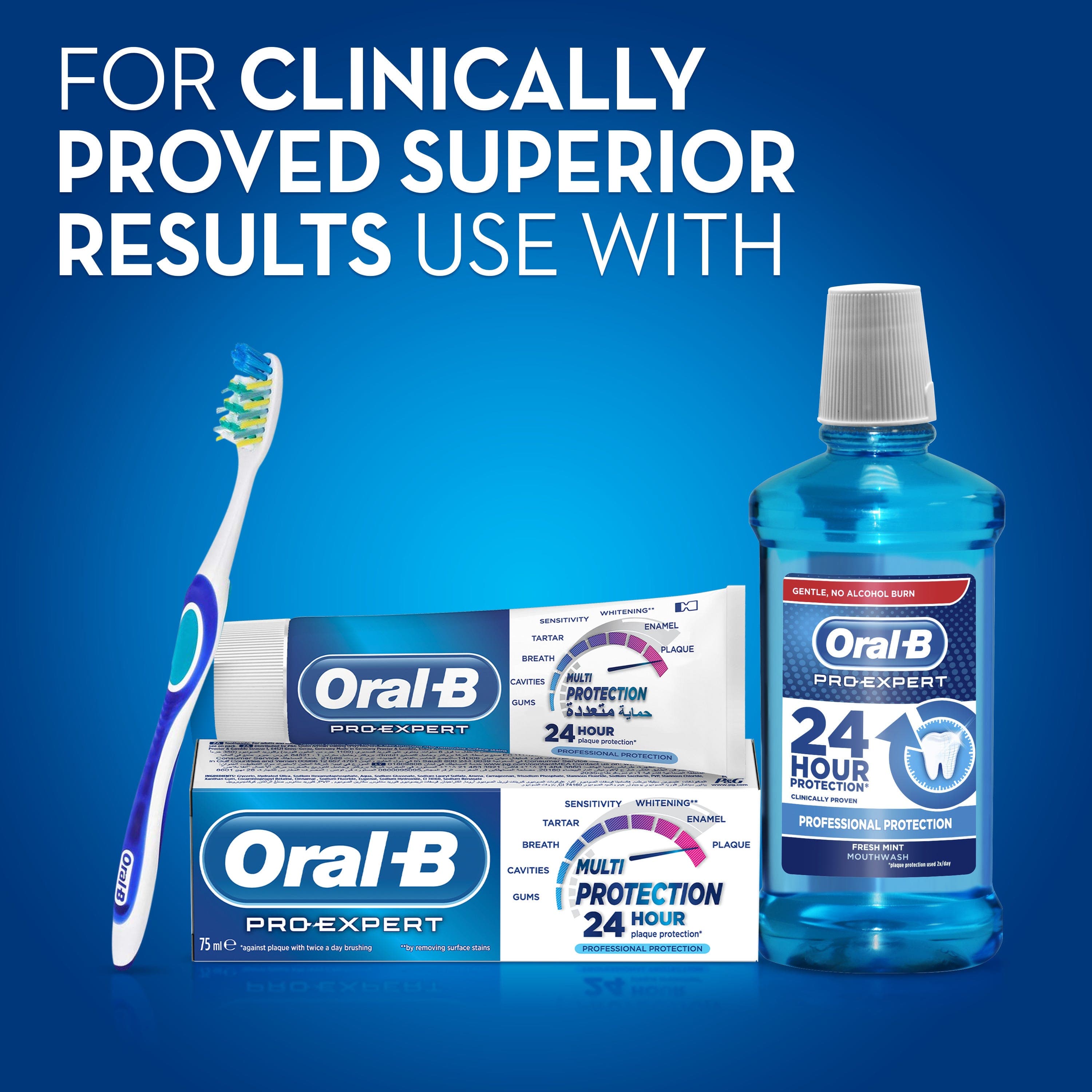Oral-B Pro-expert, Manual Toothbrush, Medium, 2 Count