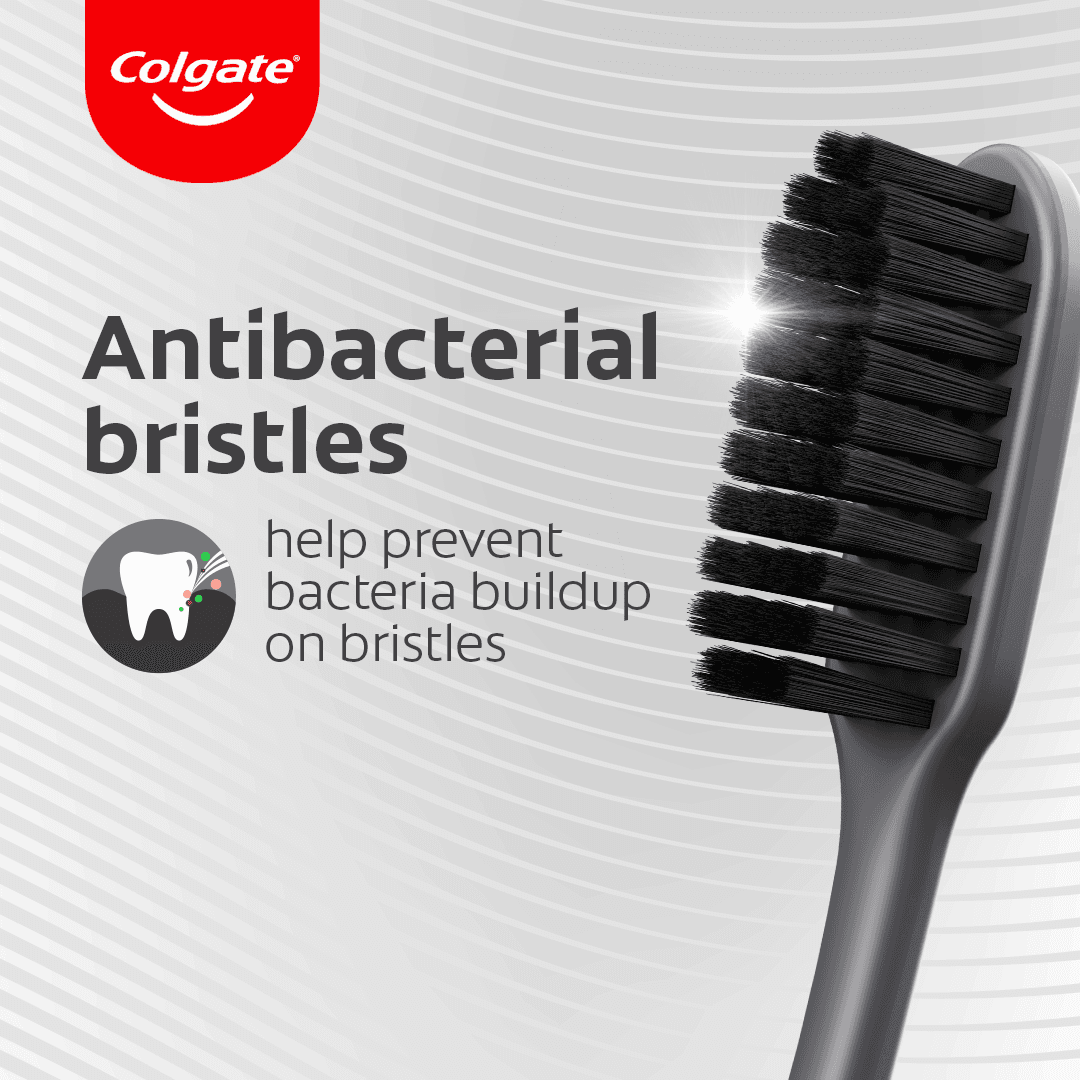 Colgate Slim Soft Charcoal Toothbrush 2Pcs