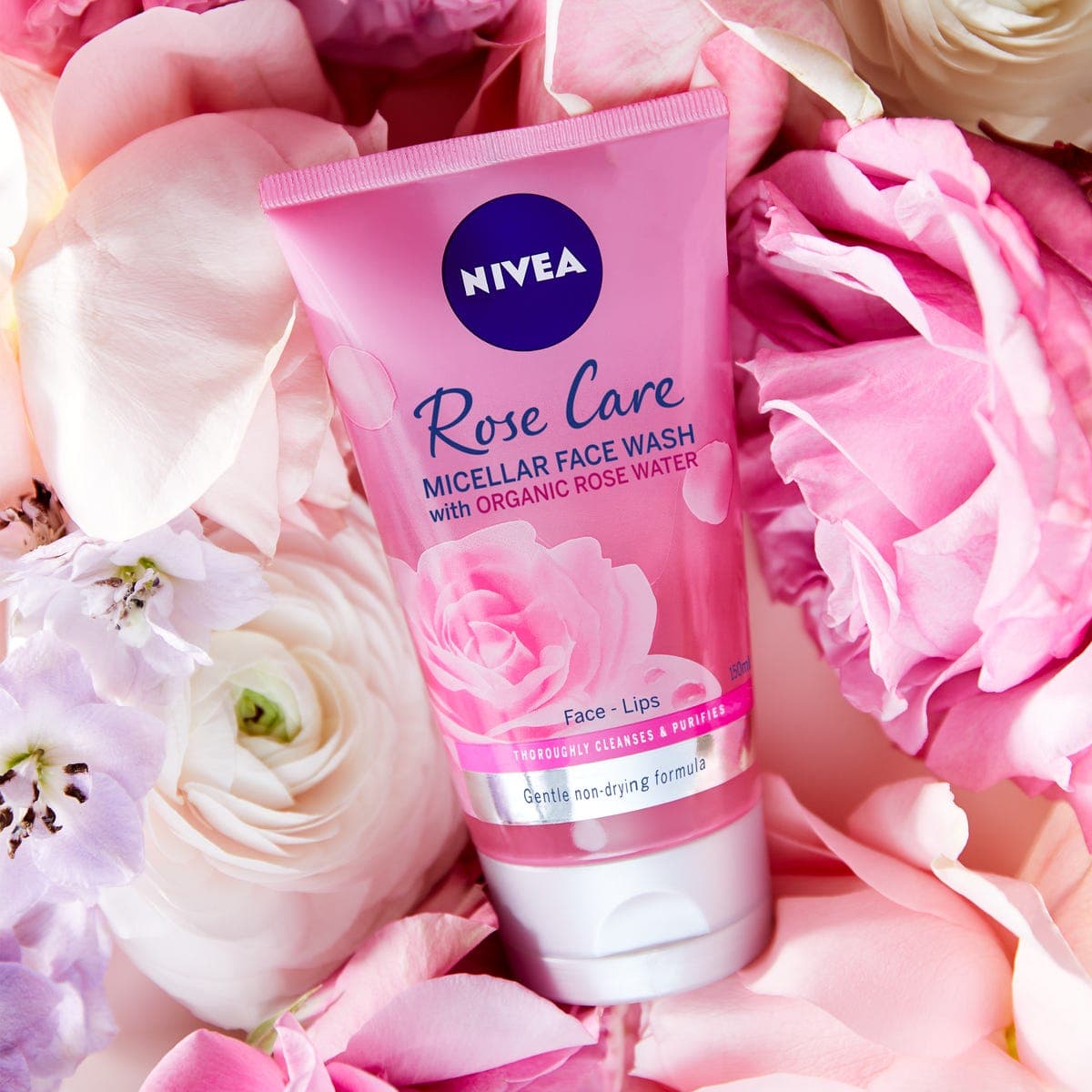 Nivea Face Wash, Organic Rose, All Skin Types, 150Ml