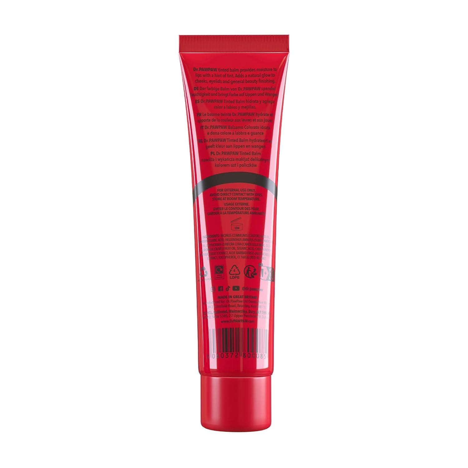 Dr.Paw Paw Tinted Ultimate Red Balm For Lips And Cheeks - 10 ml