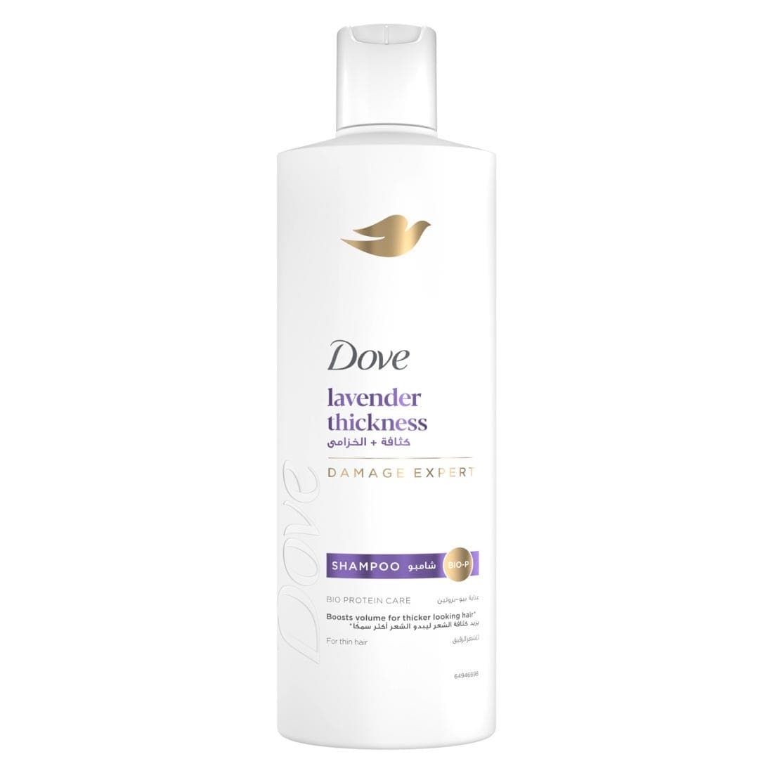 Dove Shampoo, Lavender Thickness, 400ml