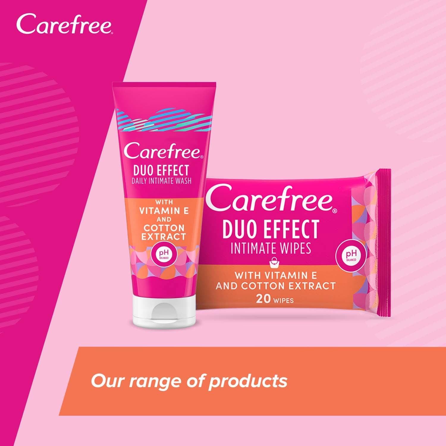 CAREFREE Intimate Wash Vit E & Cotton 200ml