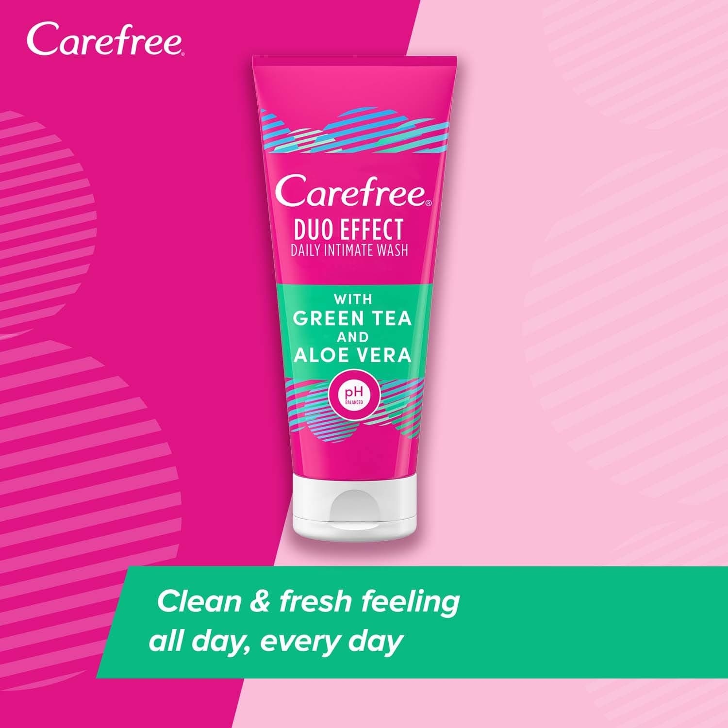 CAREFREE Intimate Wash Green Tea & Aloe Vera 200ml