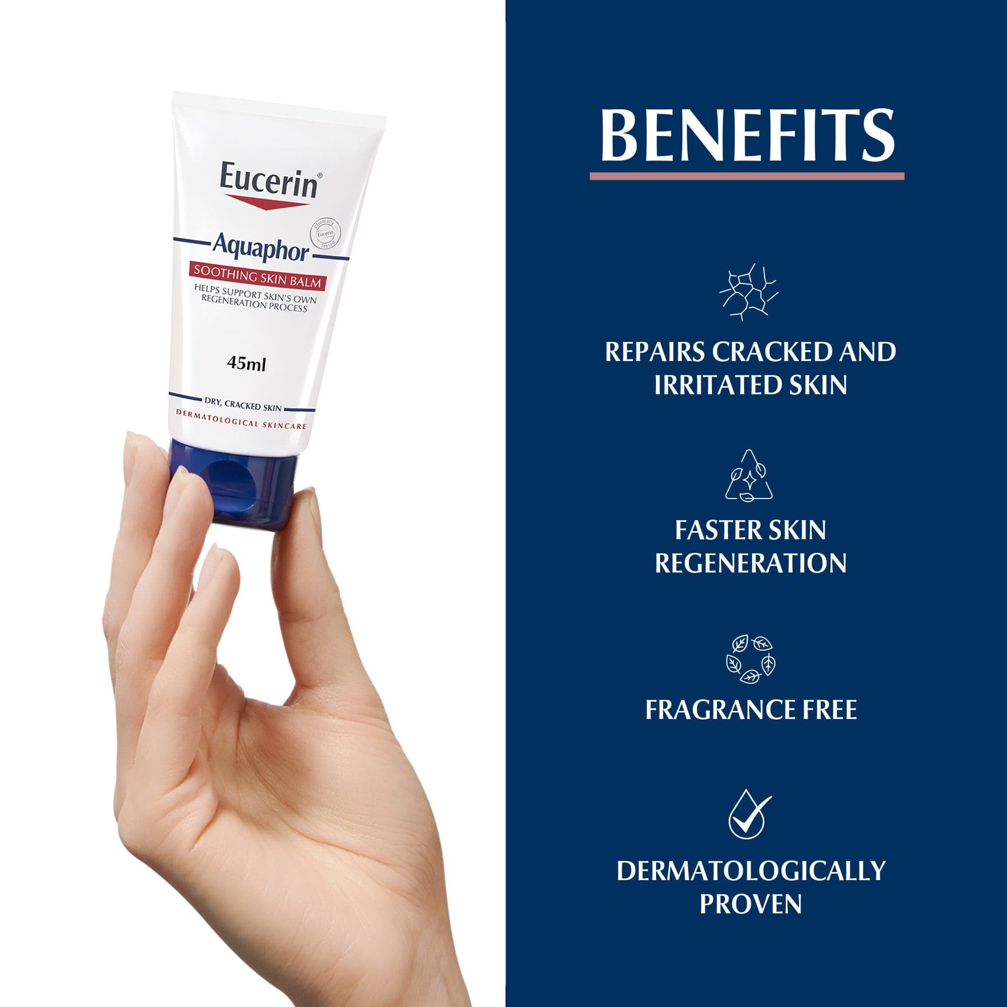Eucerin Aquaphor Soothing Skin Balm with Glycerin, 45ml