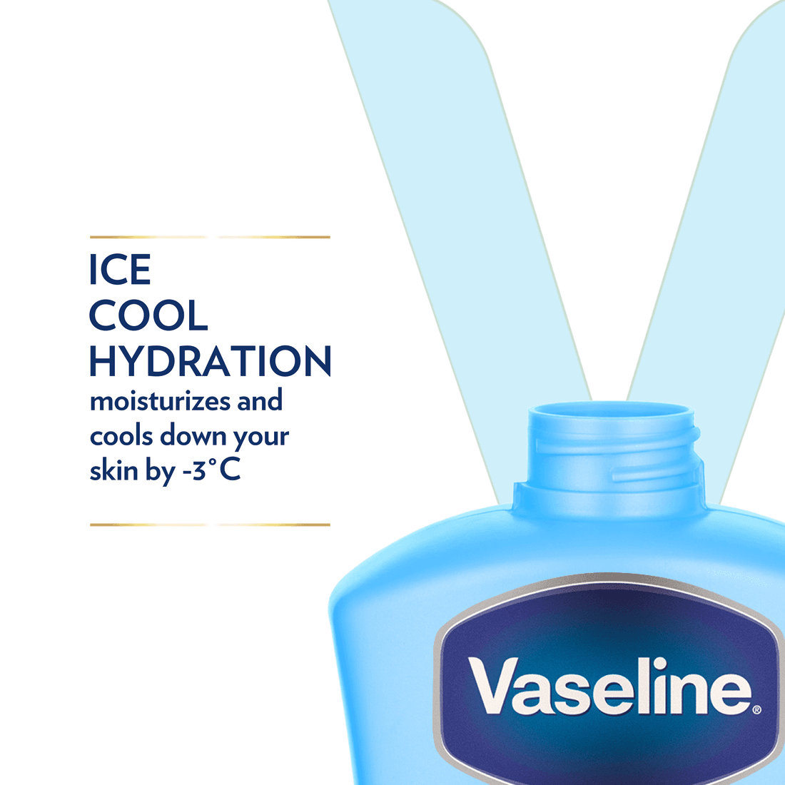 VASELINE Intensive Care Body Lotion, Ice Cool Hydration, 725ml