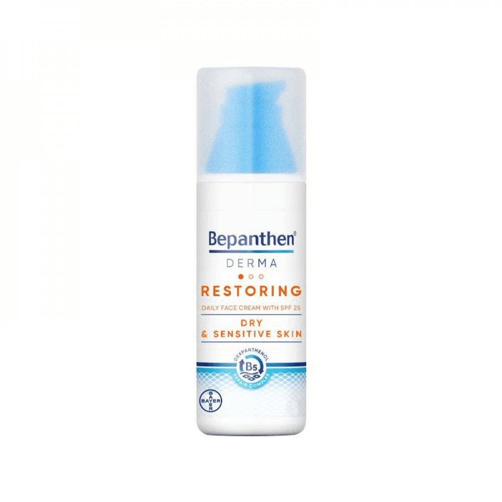 بيبانثين ديرما كريم يومي للوجه وواقي شمس 25spf سعة 50 مل