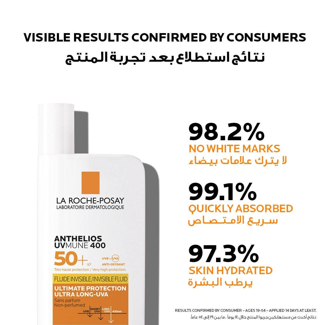 La Roche-Posay Anthelios UVMune 400 Invisible Fluid Sunscreen SPF 50+ 50ML