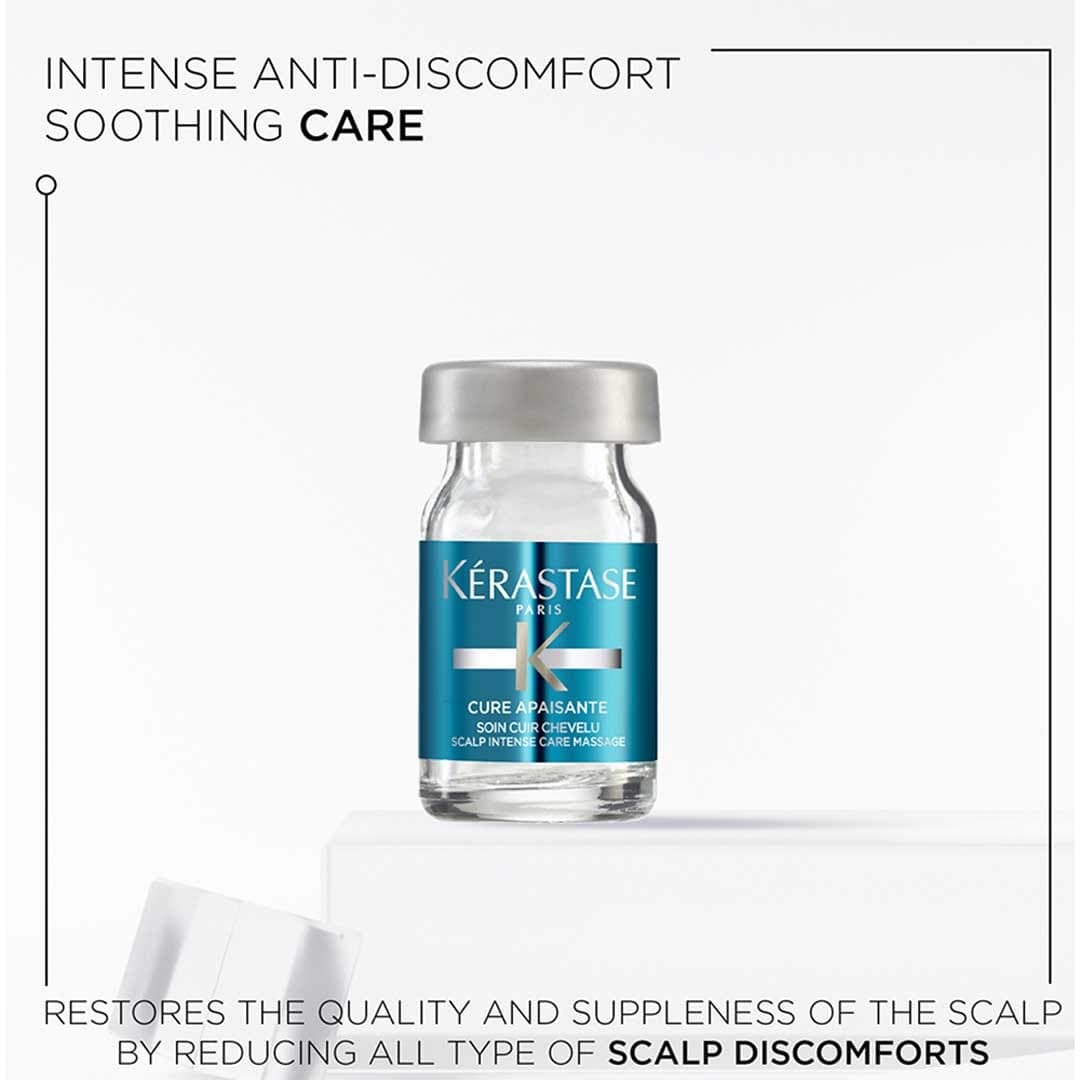 Kérastase Specifique Cure Apaisante Hair Treatment For Senstive Scalp - 12X6ml