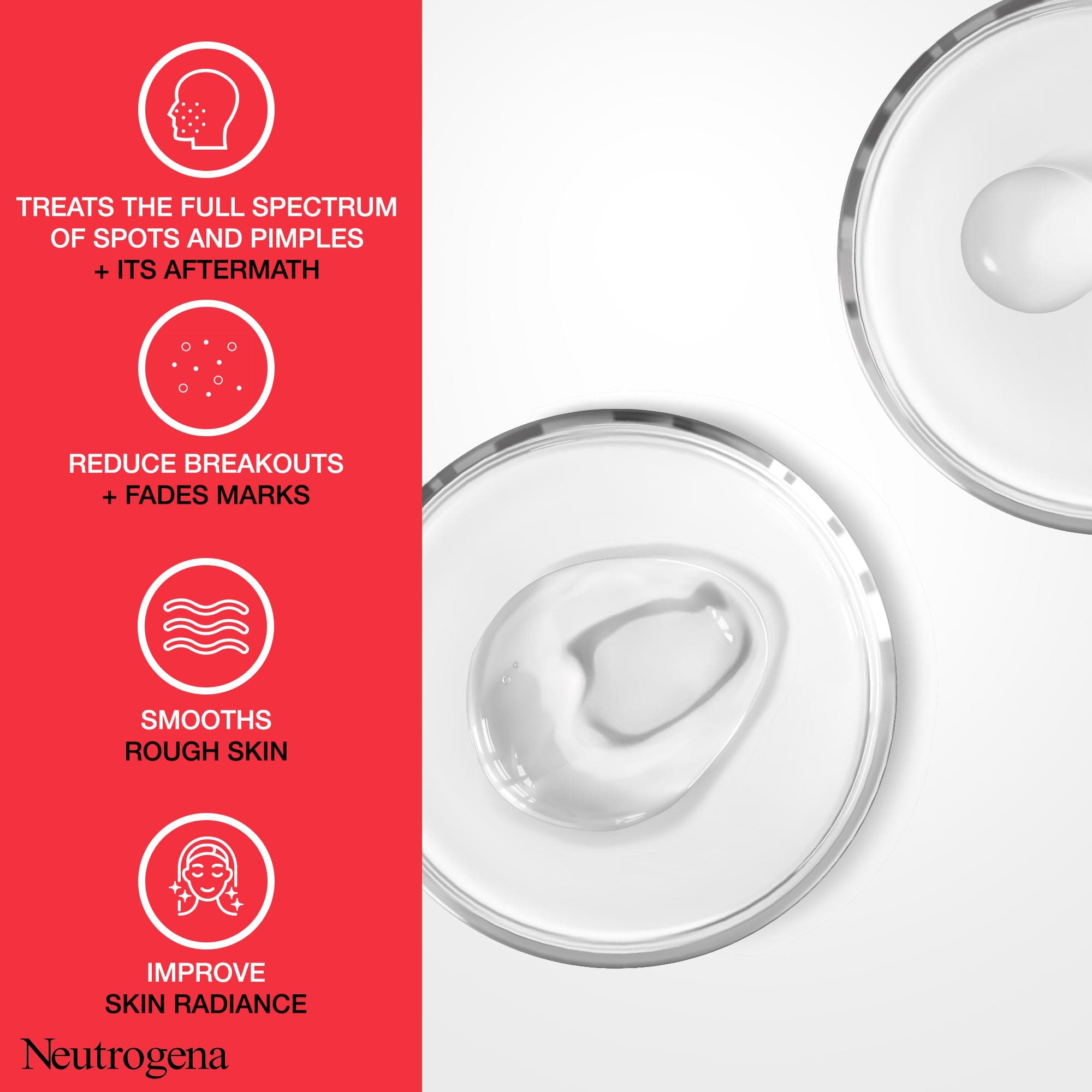 Neutrogena Spot Controlling+ Face Wash, with Salicylic Acid & 4% AHA/PHA, Fragrance Free- 200ml