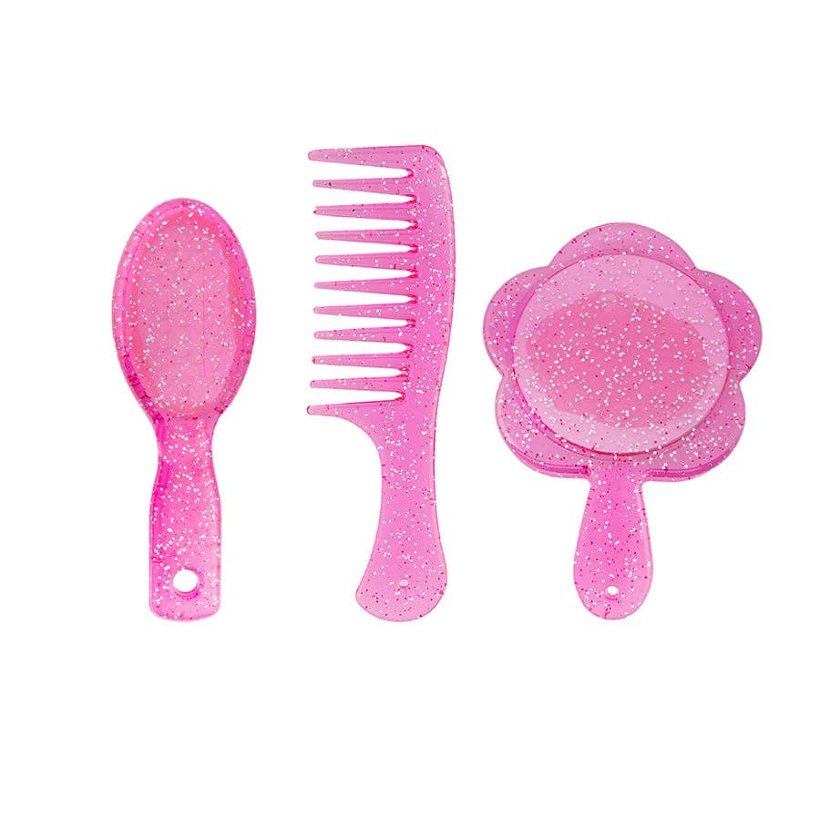 Titania Hairbrush Comb & Mirror Set