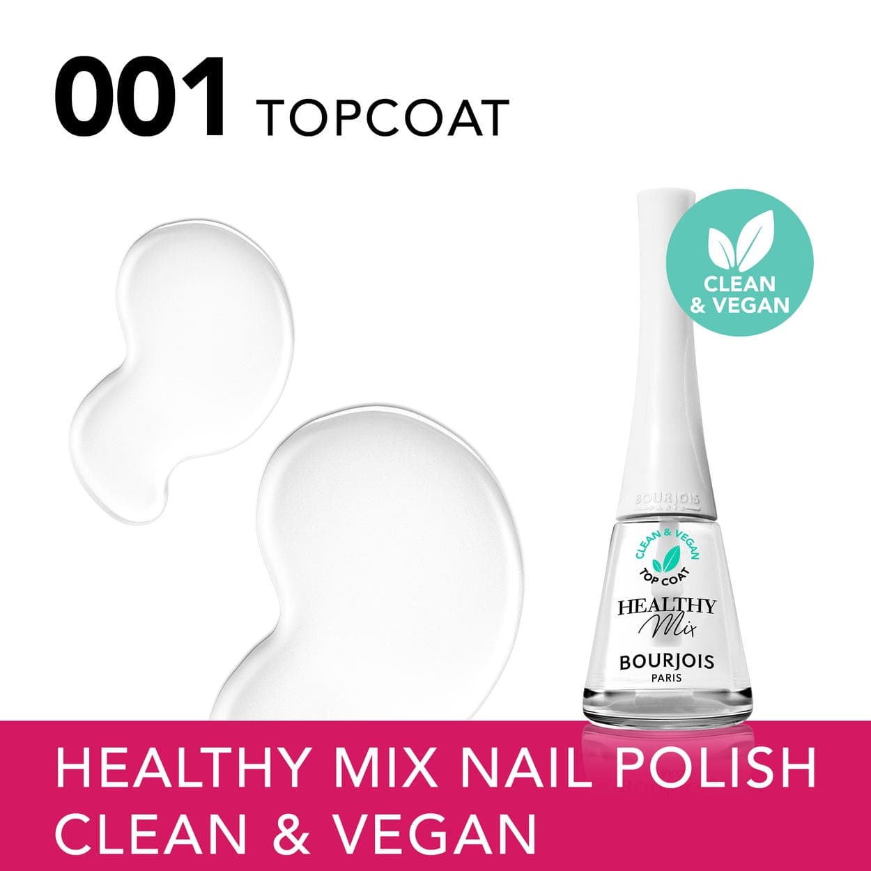 Bourjois Healthy Mix Clean Nail Polish Topcoat 001