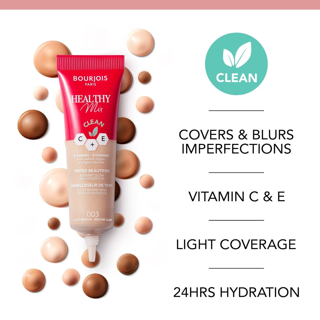 Bourjois Healthy Mix Clean Beautifier Foundation 01 Fair