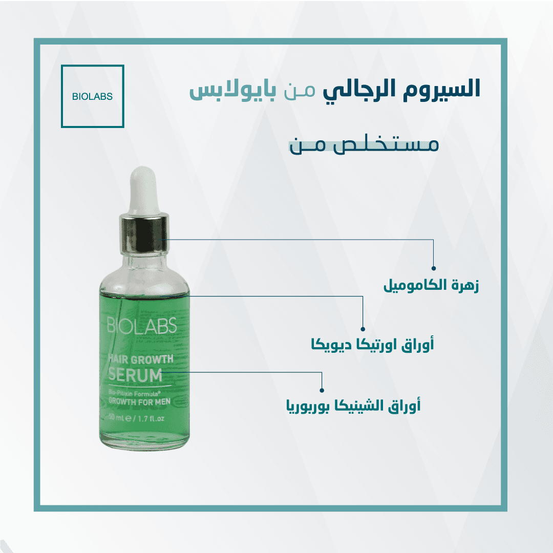 بايولابس مجموعة مستلزمات نمو الشعر للرجال