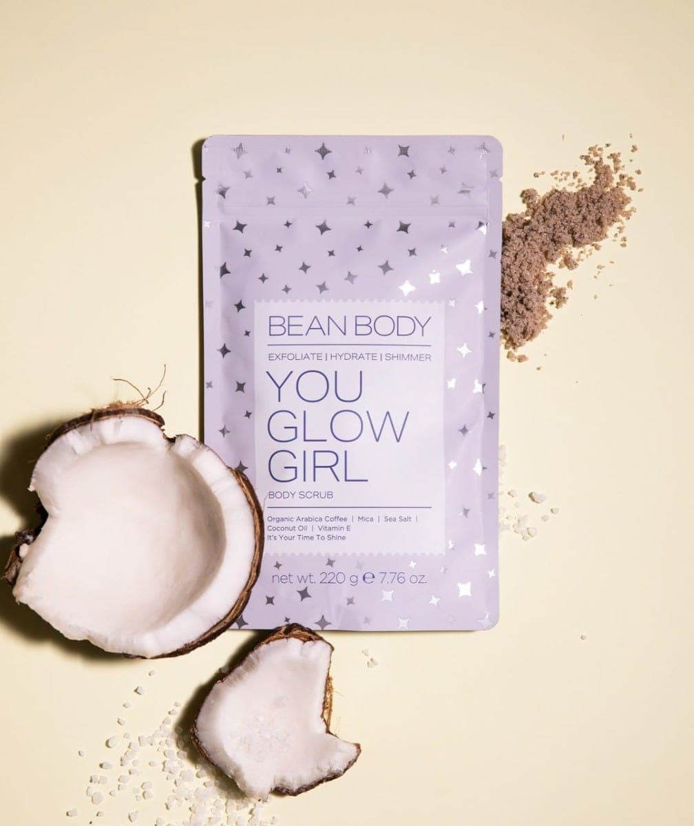 Bean Body Scrub Glow Girl Shimmer 220 G