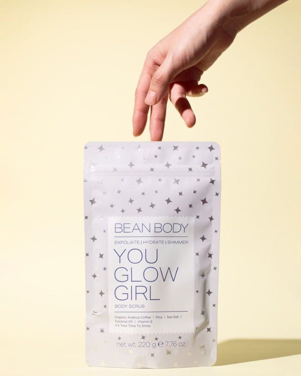 Bean Body Scrub Glow Girl Shimmer 220 G