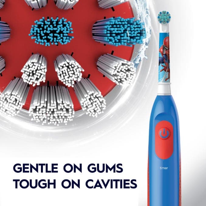 Oral-B Kids Rechargeable Electric Toothbrush, Marvel Spiderman, 3+ Years, 1 Count