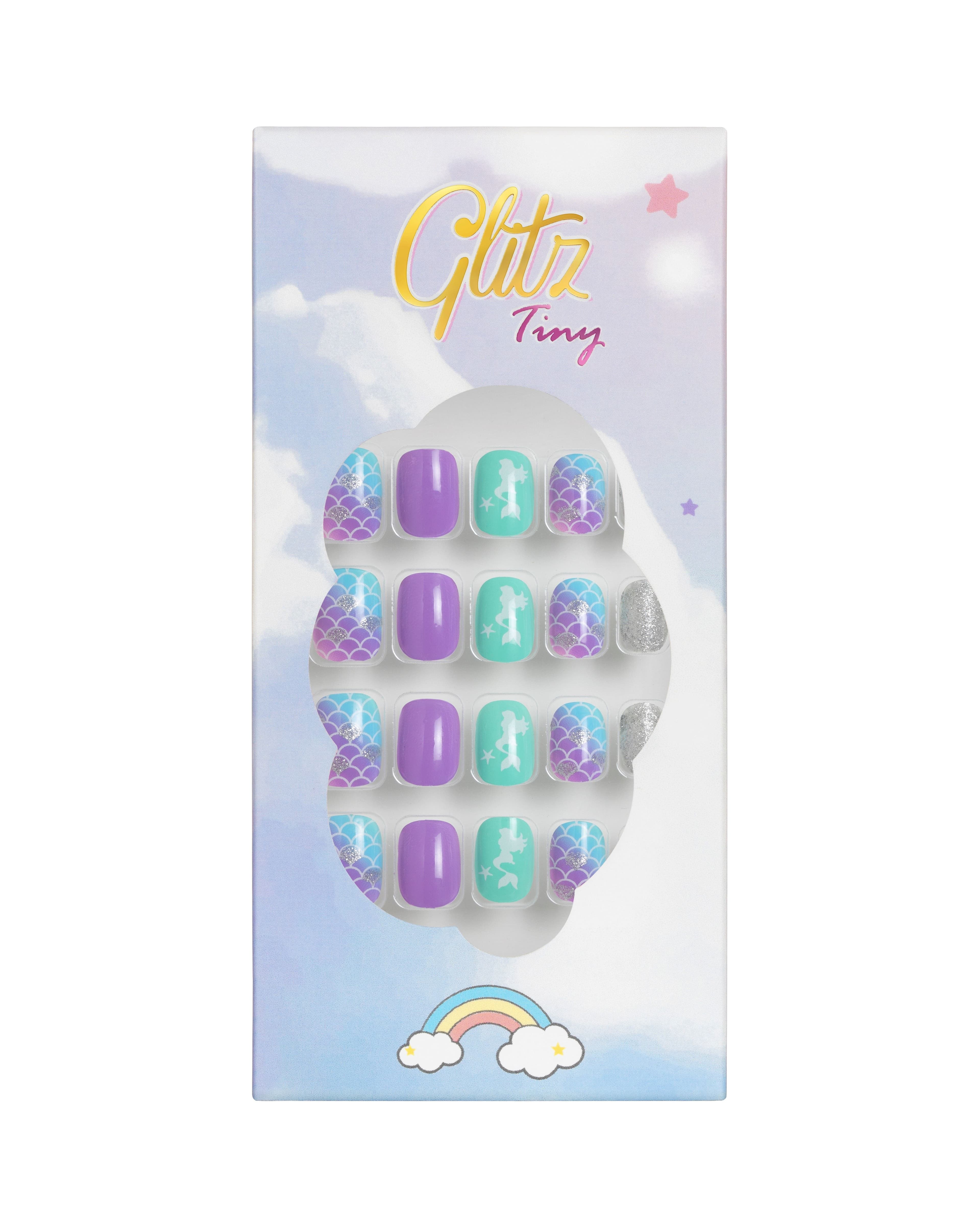 Glitz Tiny Press On Kids Nails Mermaid #3