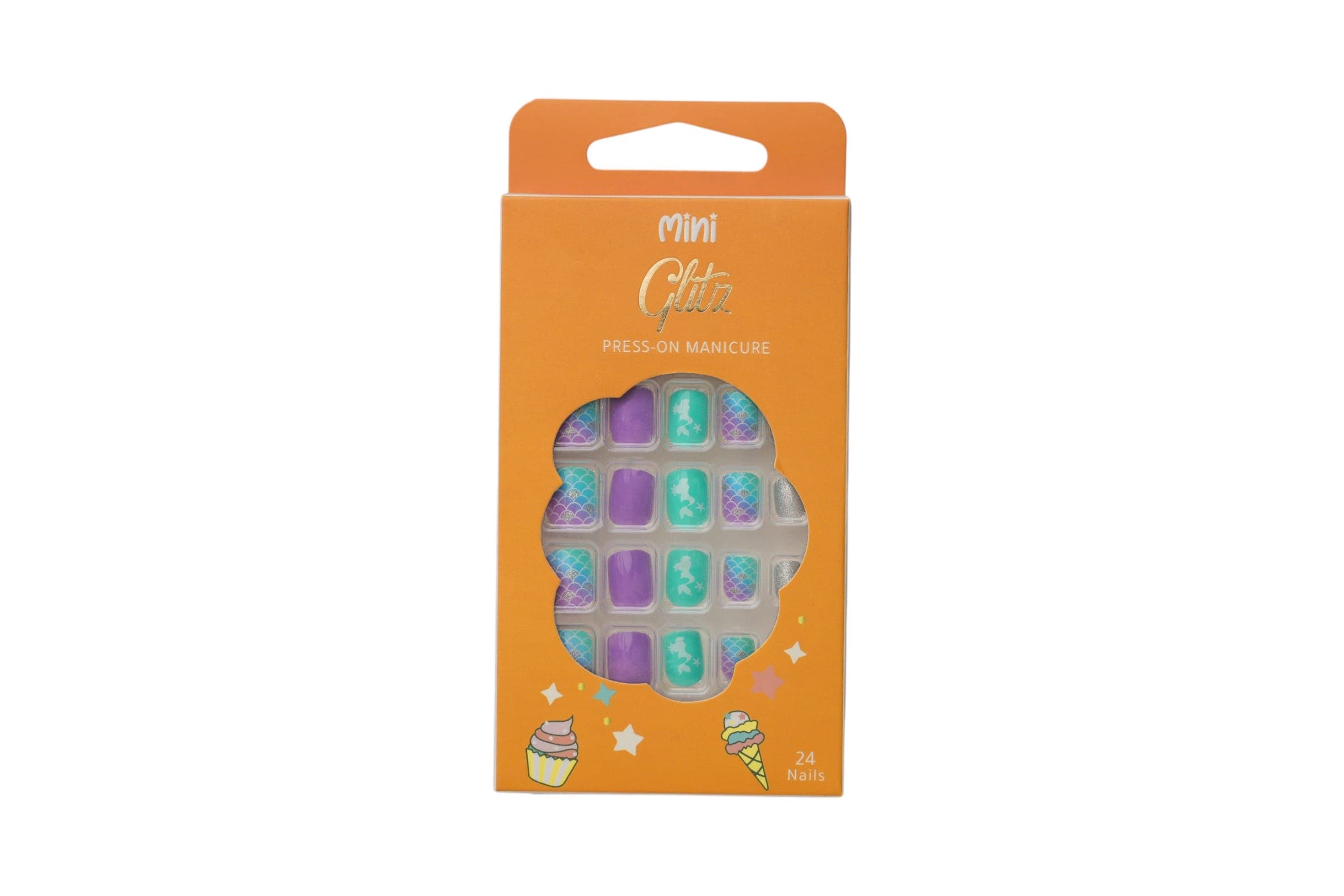 Glitz Tiny Press On Kids Nails Mermaid #3