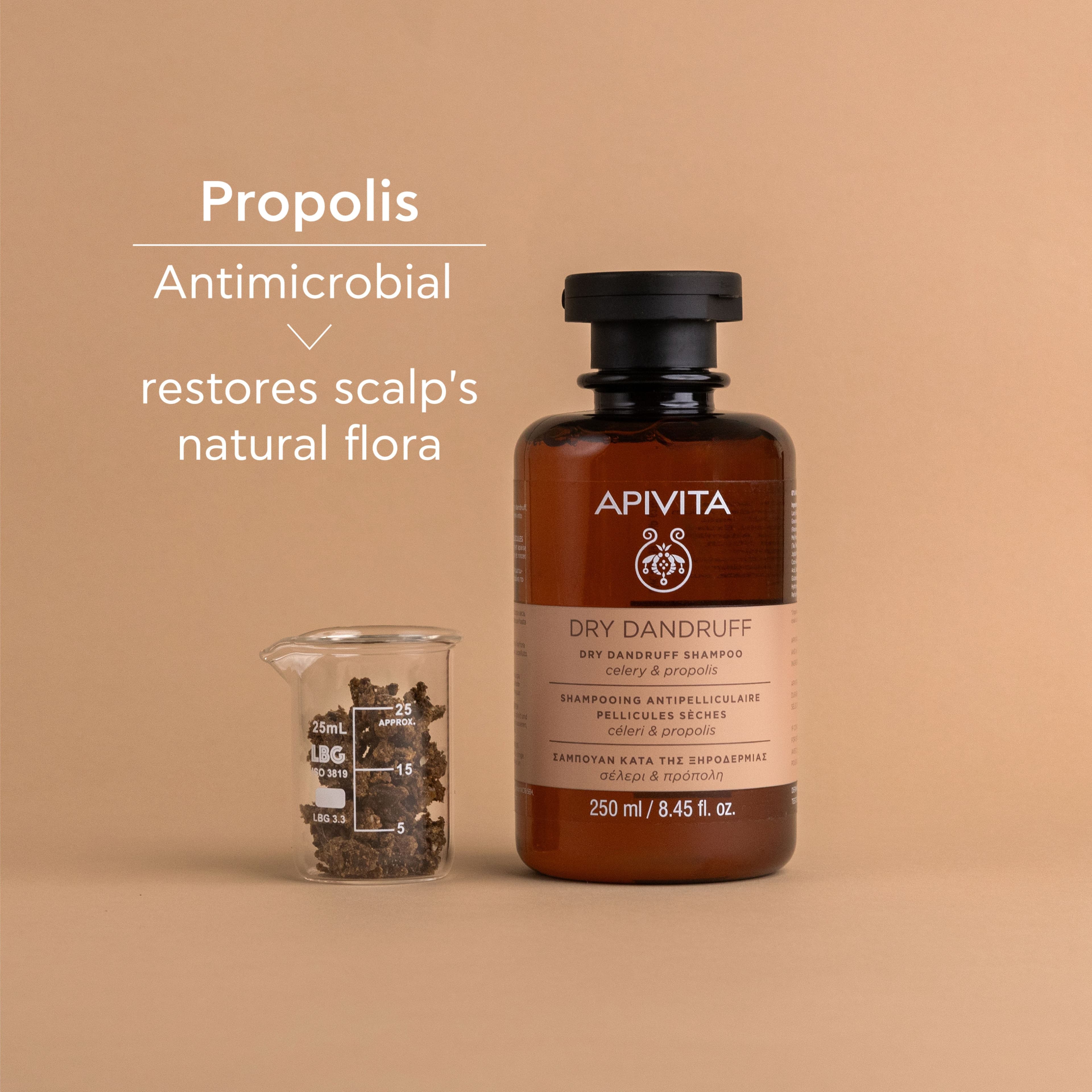 Apivita Anti-Dandruff Shampoo for Dry Scalp 250 ml