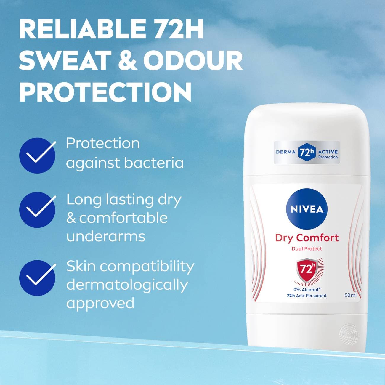 Nivea Antiperspirant Dry Comfort Women Stick - 50 ml