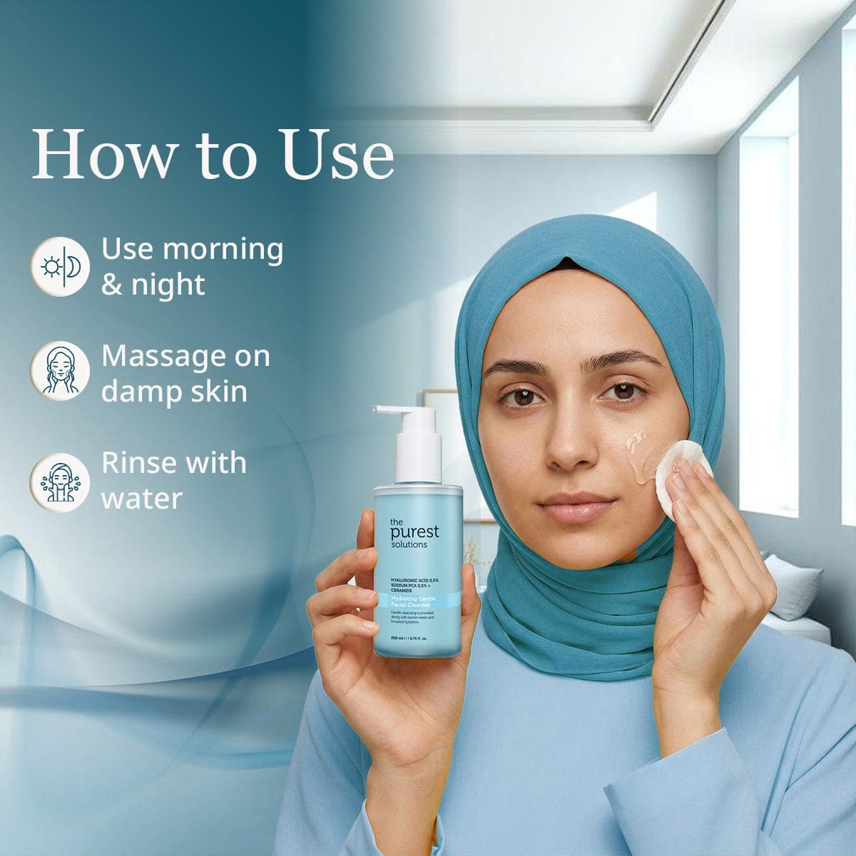 The Purest Solutions Gentle Facial Cleanser for Sensitive Skin 200 ml