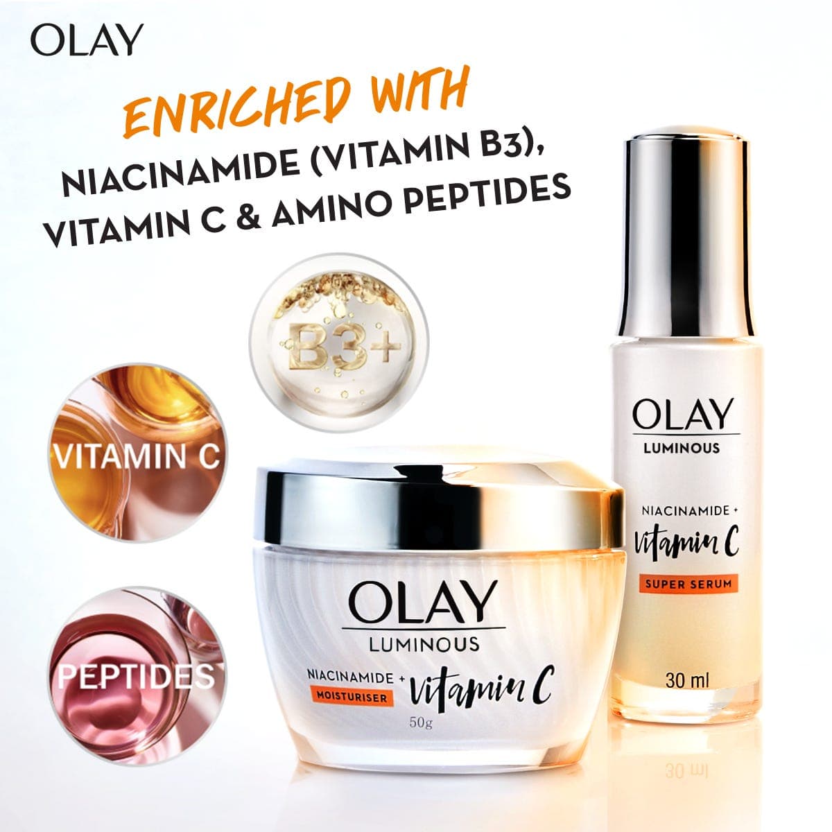 Olay Luminous Niacinamide + Vitamin C Face Cream Moisturizer 50 gm