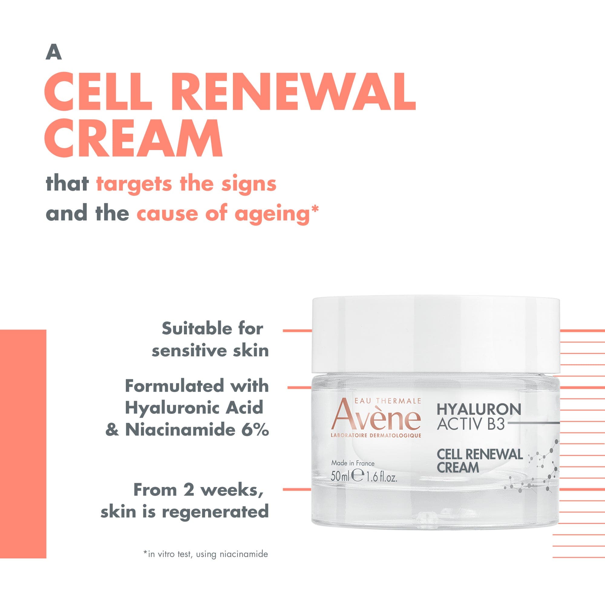 Avene Hyaluron Activ B3 Cream Multi-Intensive 50 ml
