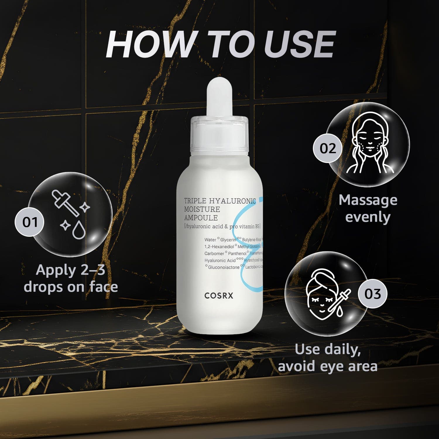 Cosrx Hydrium Triple Hyaluronic Moisture Ampoule - 1.35 oz