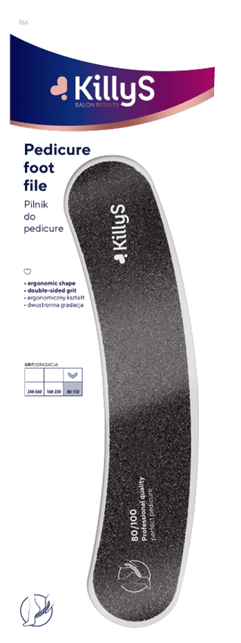Killys Pedicure File Ergonomic Shape Double-Sided Grit