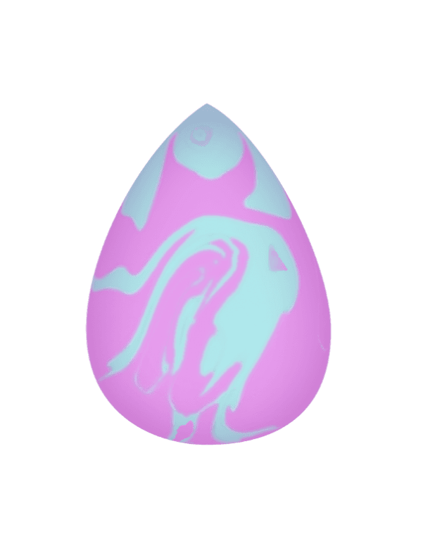 KillyS 3D Makeup Sponge Blue/Violet Marble Design