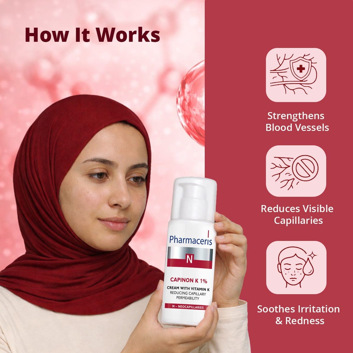 Pharmaceris N Capinon K 1% Cream With Vitamin K - 30 ml