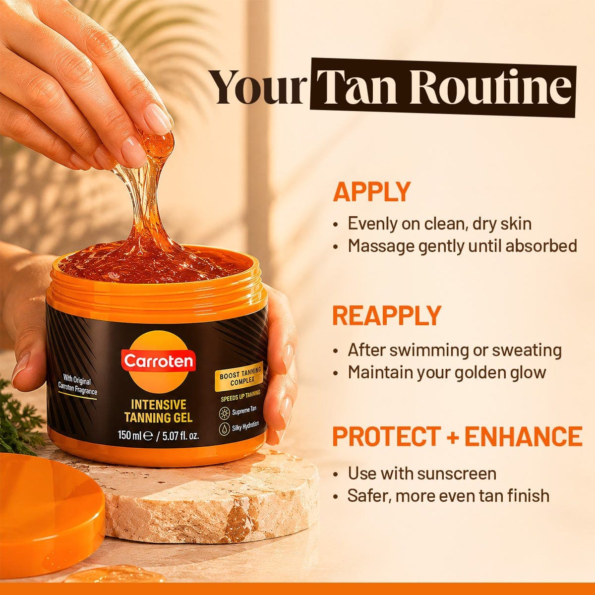Carroten Intensive Tanning Gel Spf 0 - 150 ml
