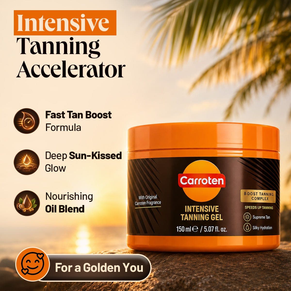Carroten Intensive Tanning Gel Spf 0 - 150 ml