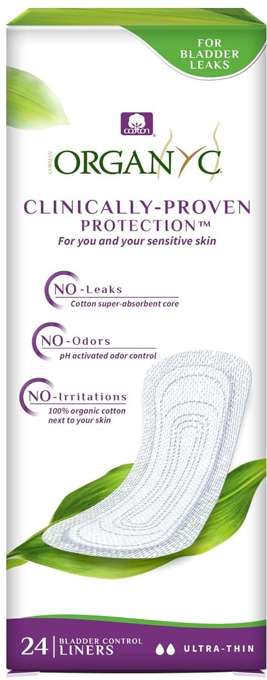 Organyc Light Incontinence Ultra-Thin Liners (24 pieces)