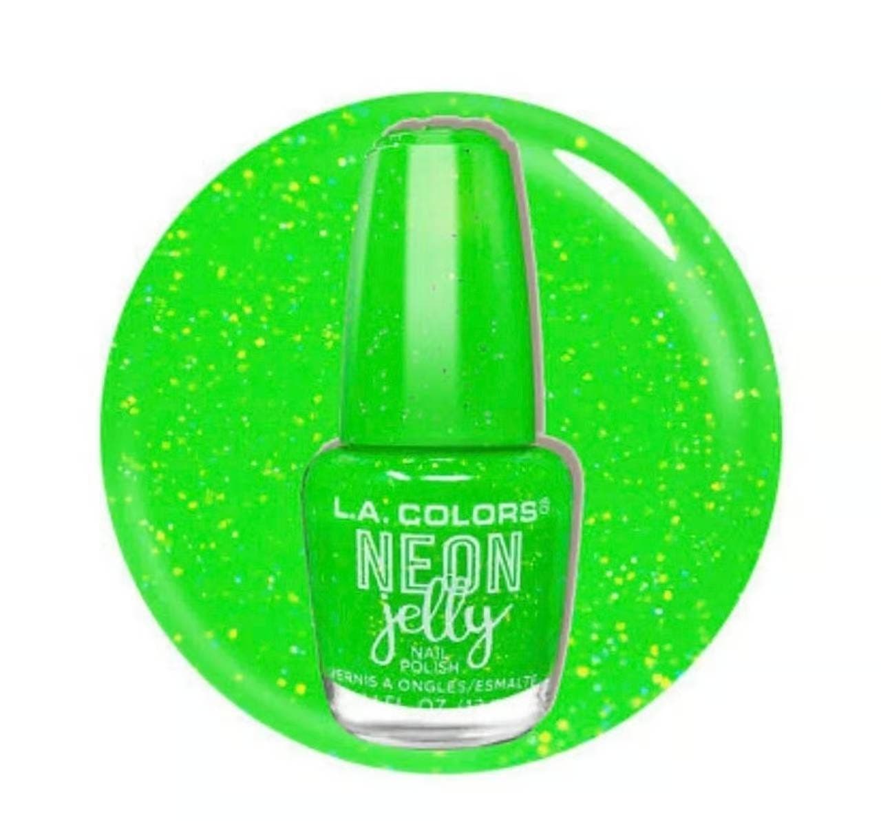 La Color Electric Lime Neon Jelly Nail Polish