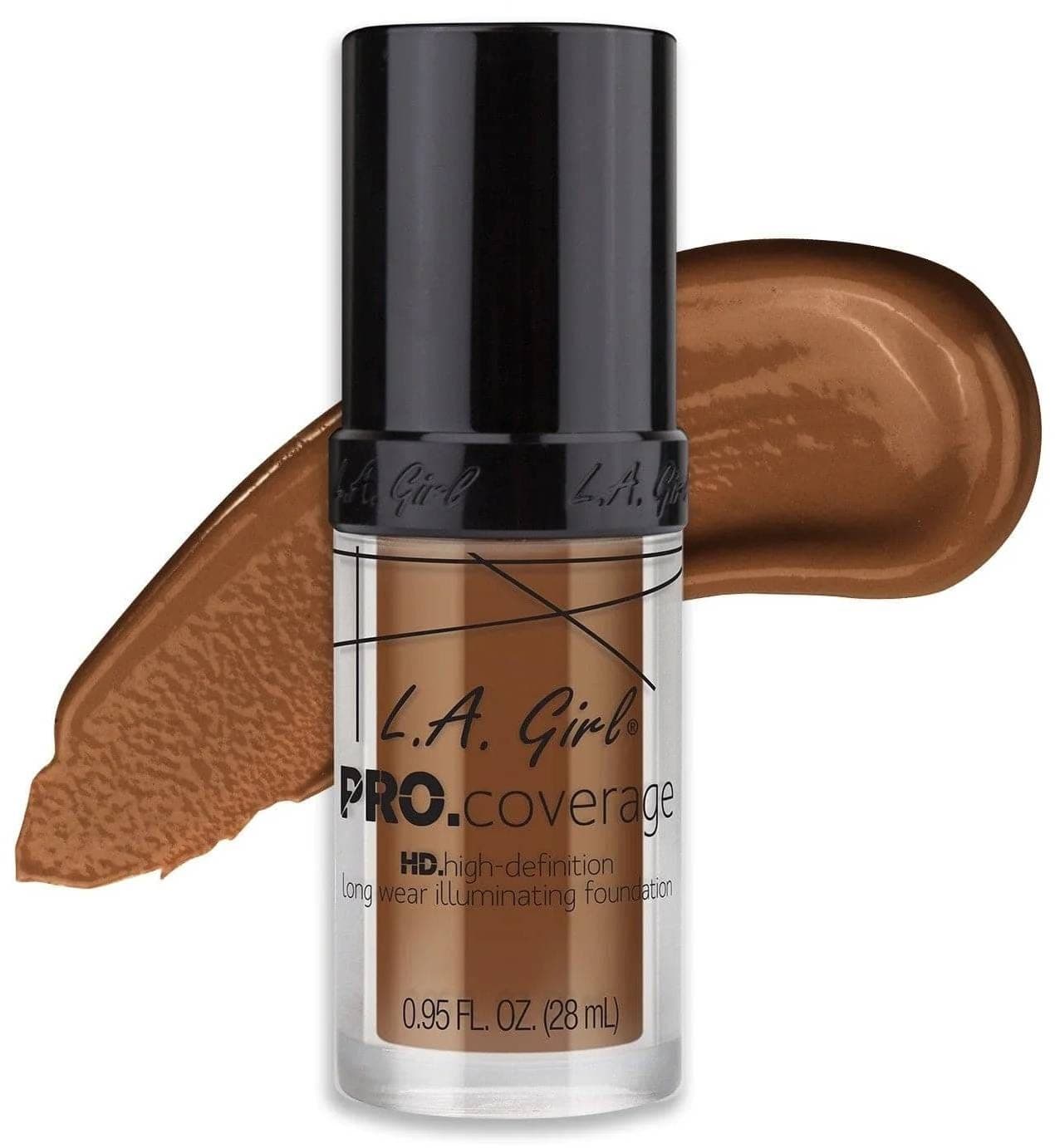 La Girl Pro Coverage Illuminating Foundation Coffee 28 ml
