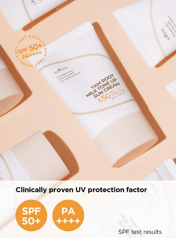 Isntree Yam Root Milk Tone Up Sun Cream SPF50 50ml