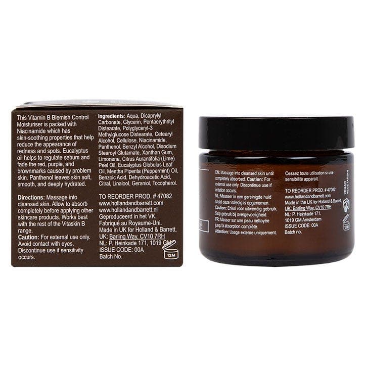 Vitaskin Vitamin B Blemish Control Moisturiser 60ml